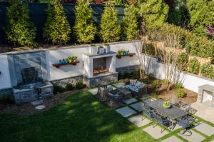 Outdoor living space by Hanlon Design Build