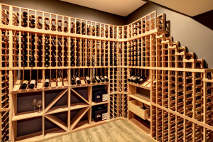 5713 Potomac Avenue Custom Built-in Wine Cellar